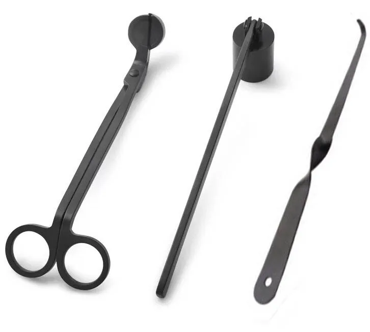 
Matt black Stainless Steel Candle Wick Snuffer Dipper And Wick Trimmer 
