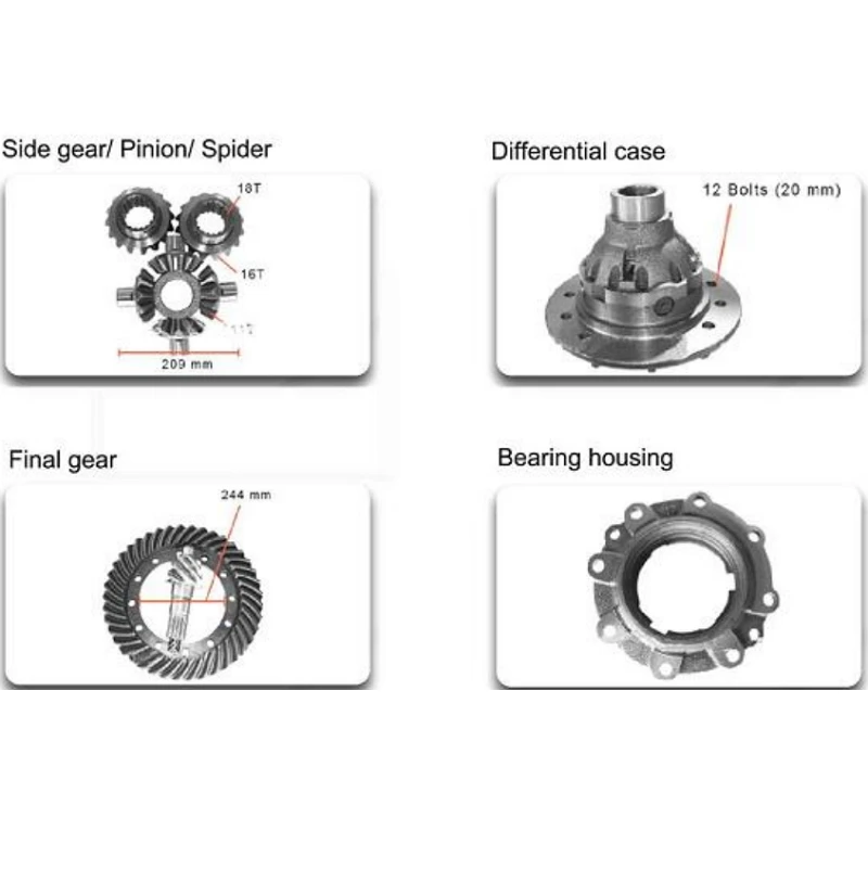 
truck differential assembly crown wheel and pinion gear 5/37 6/37 6/40 6/41 6/43 6/45 for MITSUBISHI FUSO-D10R CANTER 
