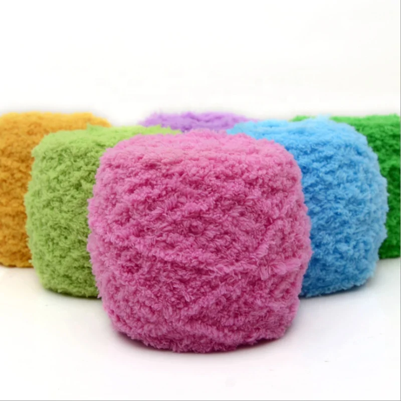 
Hot sale soft 100% polyester baby velvet yarn for knitting 