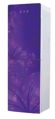 
glass water dispenser with double door small refrigerator 