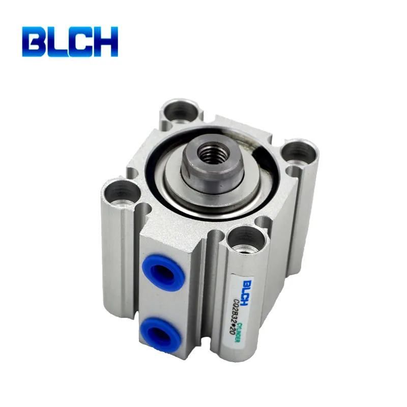 Дешевые сыпучих продуктов cq2 Серии 32*15 мм компактный двойной шток пневматический цилиндр