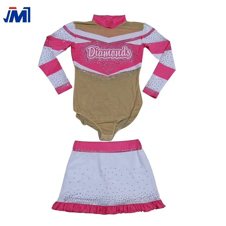 Оптовая продажа от китайского производителя униформа для чарлидинга из спандекса на заказ