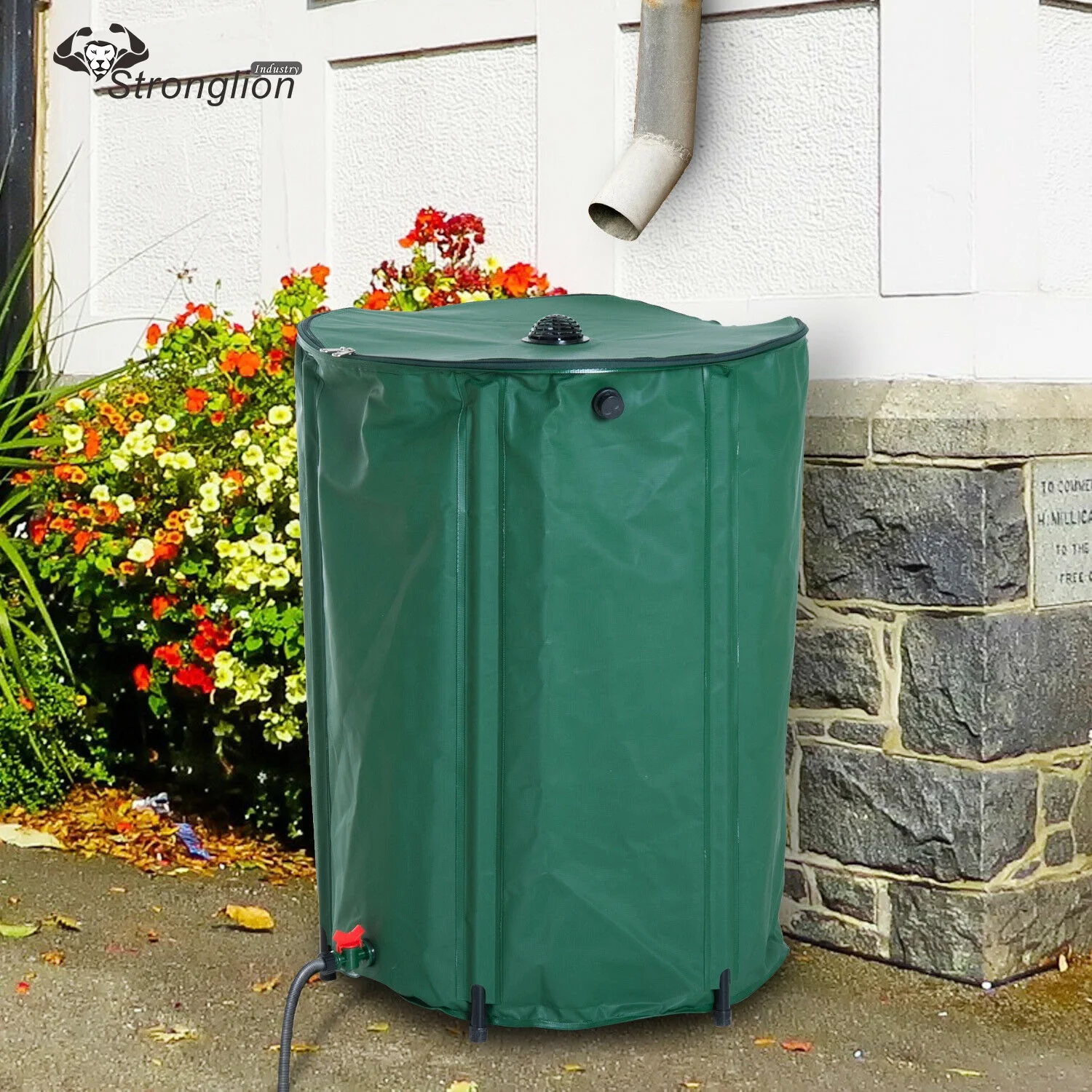 
Foldable Pvc Tarpaulin Soft Rain Rain Water Storage Barrel 