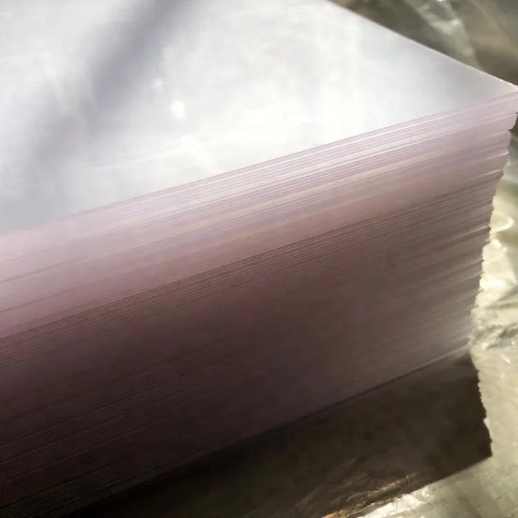 Glossy transparent pet film board since 2000