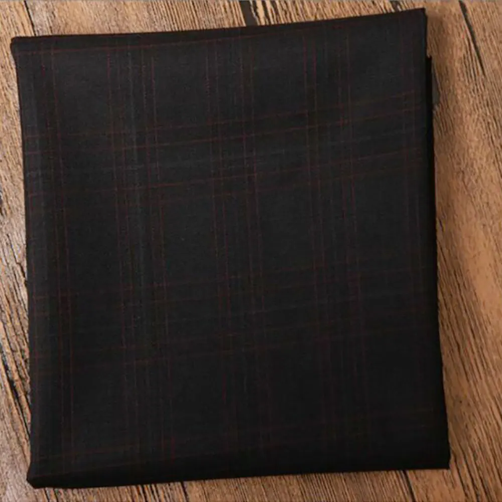 High quality wholesale houndstooth design wool rayon suiting fabric