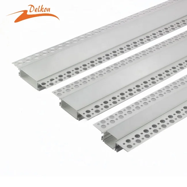 Super Wide 98*18.5mm Aluminium LED Channel Drywall  Plaster-in Recessed LED Profile for 47mm Width LED Strip