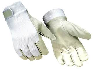 Cheap abrasion resistance pigskin leather mechanic gloves