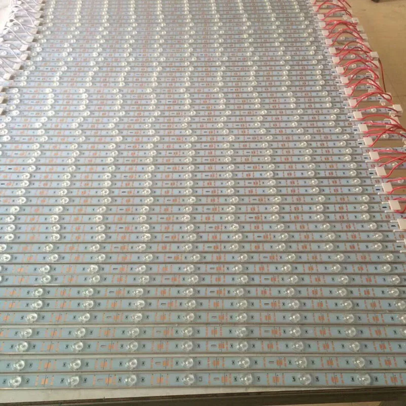 12V Rigid led strip light with lens diffuse Reflection SMD3030 12leds per meter led lattice back light 3030 module bar