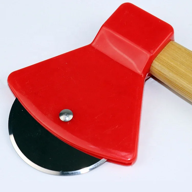 Special Axe Shape Pizza Cutter With Bamboo Handle SW-BA16B