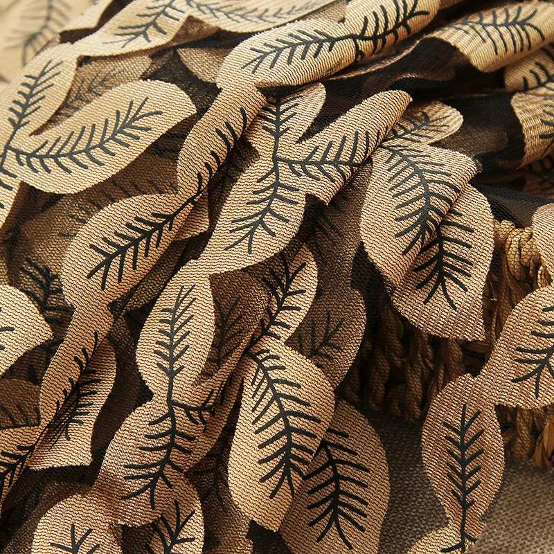 Сделано в Китае, лидер продаж, удобная ткань с узором золотых листьев