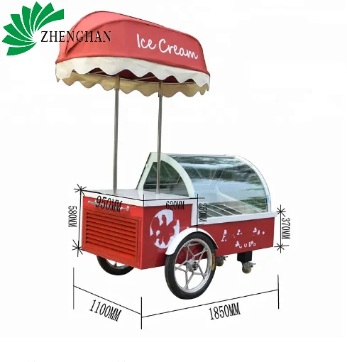 new ice cream cart can be customized