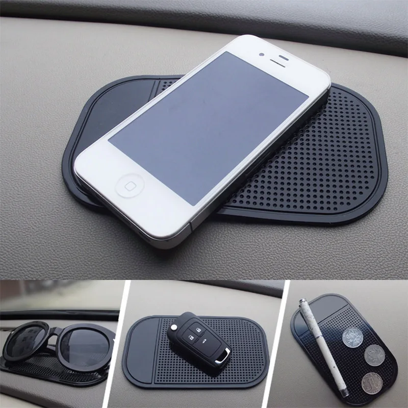 Car gadget anti slip mat auto interior dashboard phone coin gel pads fixed gel double sided car non-slip mat