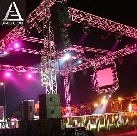 Line array speaker aluminum spigot roof truss stand tower lift truss displays