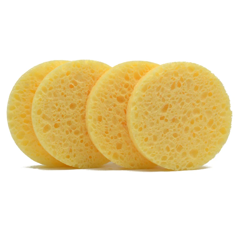High Quality 100% Organic Fiber Compressed Facial Cleaning Sponge