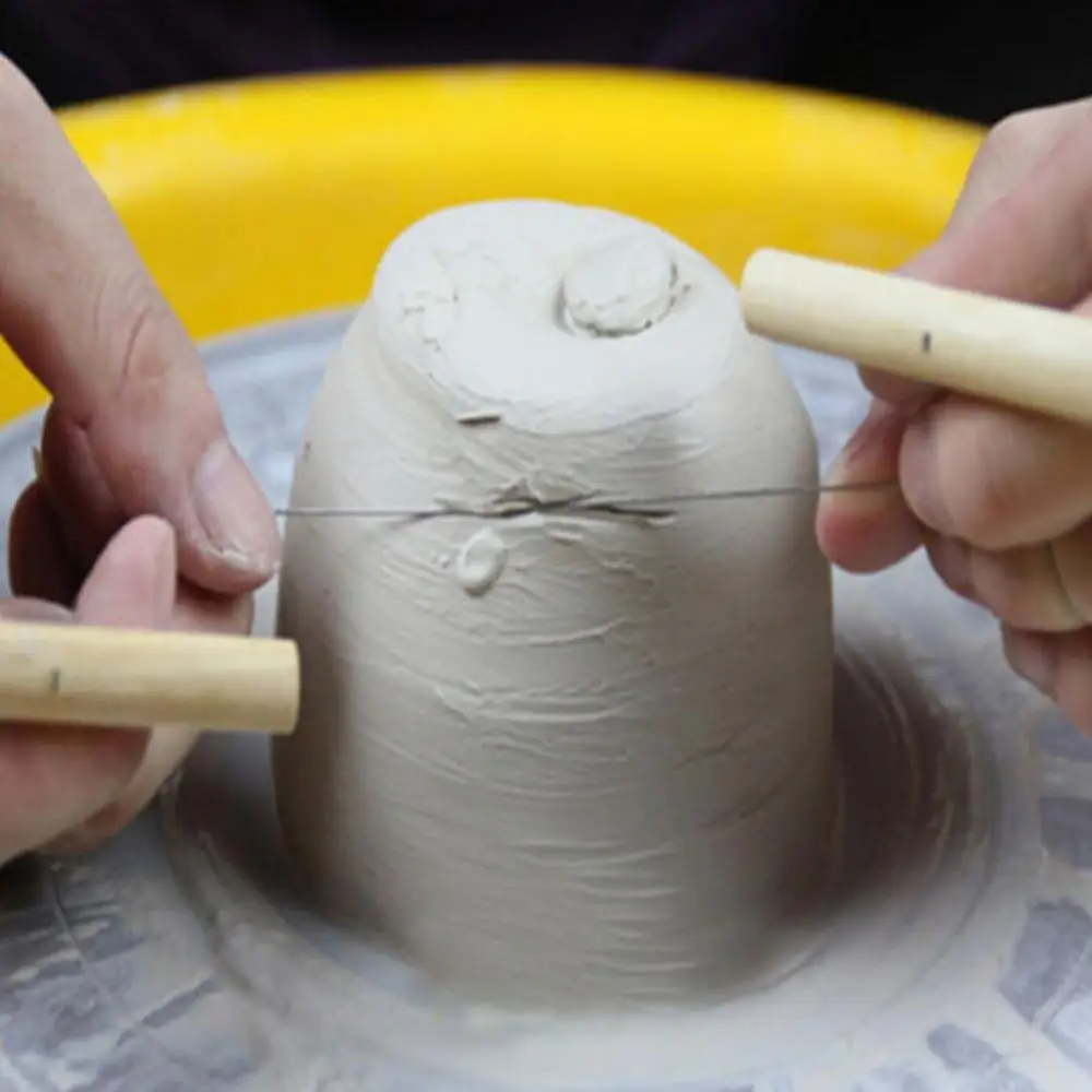 Hand Crafts Tool Wood Knife Wire Clay Cutter For Plasticine Cheese Ceramic Art Works Pottery Tools