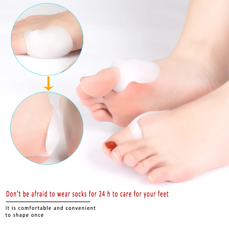 Корректирующий гелевый разделитель JIELU для большого пальца ног