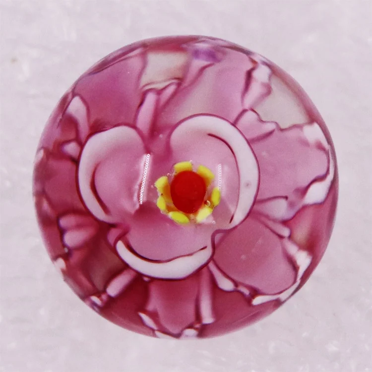 16mm Mix Round Murano 3D Flower Custom Toy Glass Marble