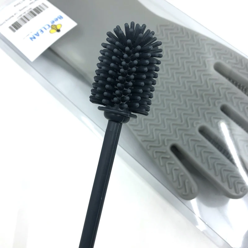 Amazon Hot Selling Heat Resistant Kitchen Silicone Rubber Scrubber Dishwashing Magic Dish Washing Gloves For Dish Washing