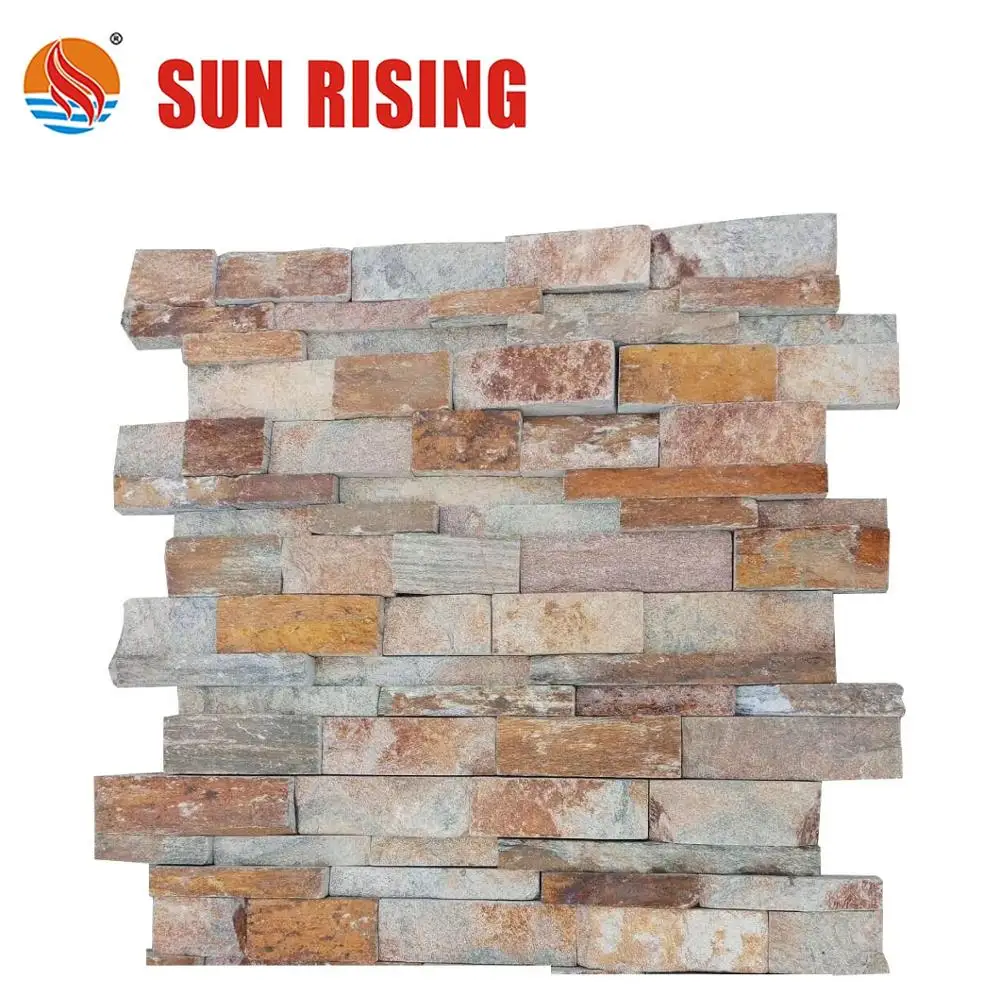 Factory Supply Natural Culture Stone Rustic Slate For Wall Cladding