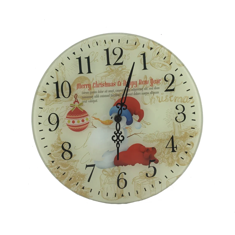 Modern Home Decorative Art Design Digital Large Glass Wall Clock