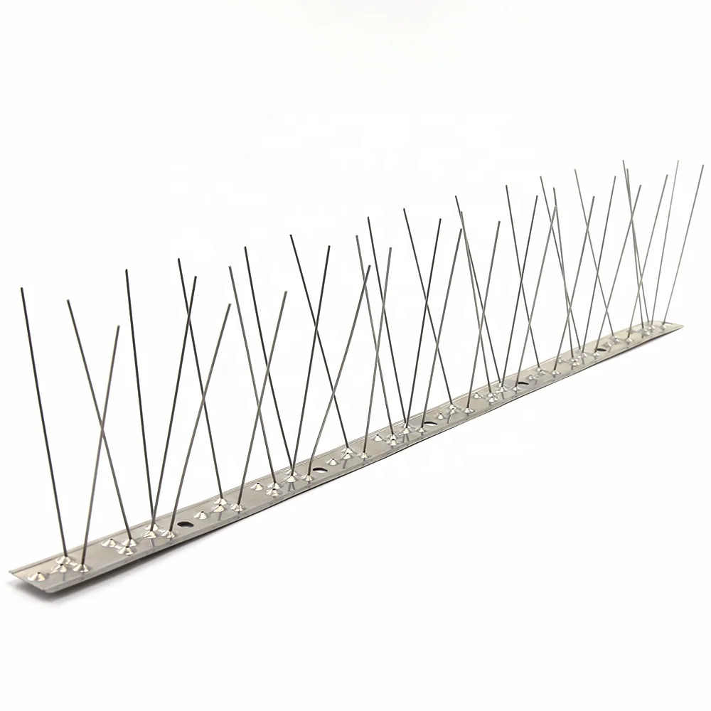 China manufacturer wholesale 50cm stainless steel Anti Pigeon thorn custom bird spikes for pest control