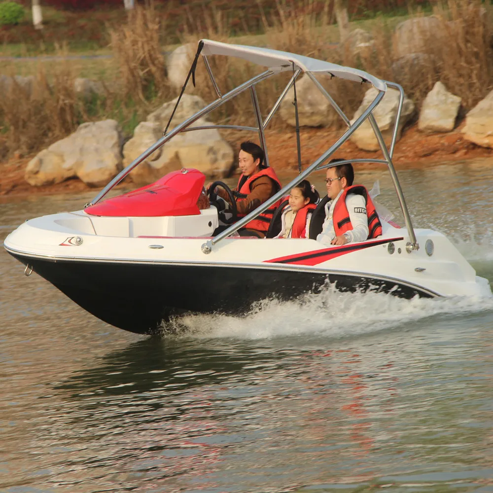 4.8m 15.7ft small jet boat fiberglass fishing speed boat for sale