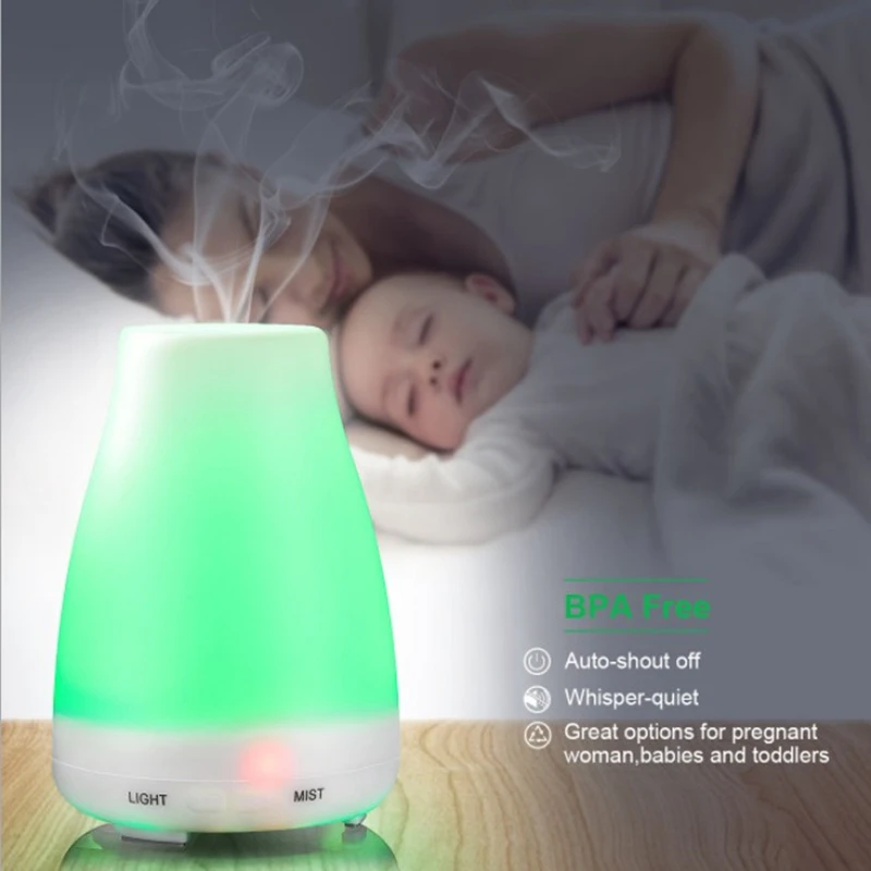 Smart LED fragrance lamp aromatherapy machine without printing humidifier 100ML sake bottle diffuser Ultrasonic aroma humidifier