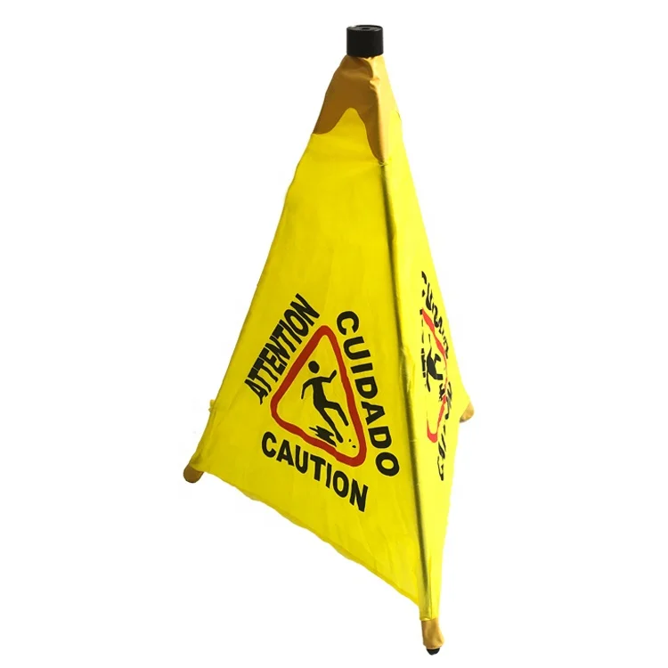 Plastic Wet Floor Pop Up Safety Warning Sign