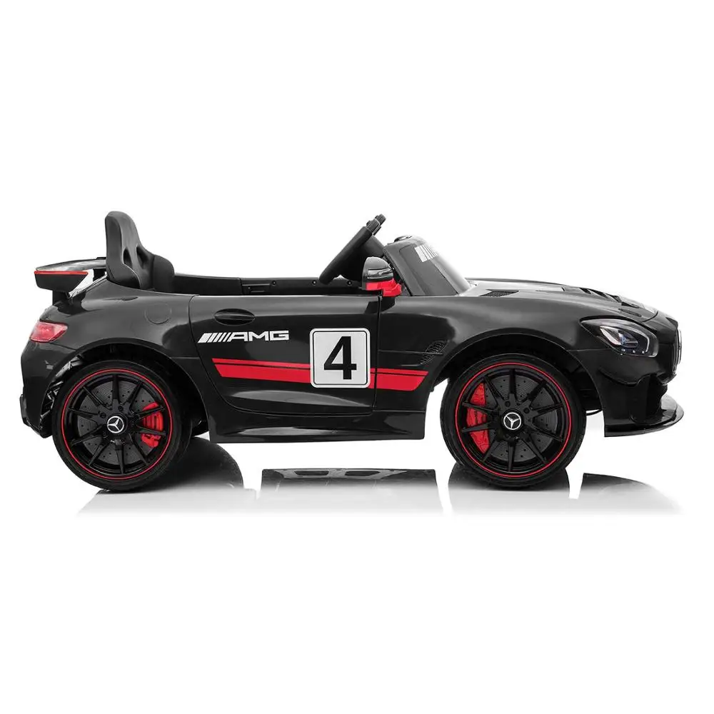 Licensed Mercedes-Benz AMG GT4 Electric Ride On Car with Remote Control for Kids, 12V Power Battery Official Licensed Kids Car