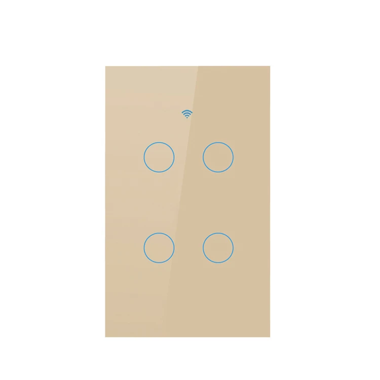 
(US Standard) Tuya Two Button Switch Wifi Tuya AC 100V-250V(50/60HZ) Wi-fi 2.4ghz Alexa/ Google Home/ Lfttt/aligenie SKTS-04-US 