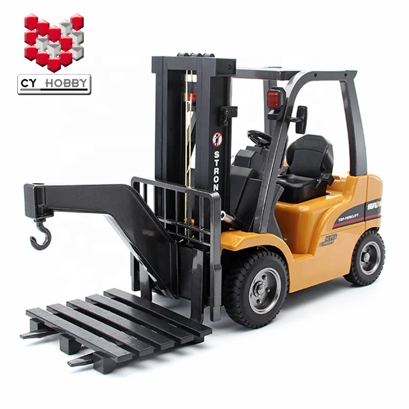 HUINA 1577 577 1:10 8Ch remote control truck toy battery radio controlled forklift for kids