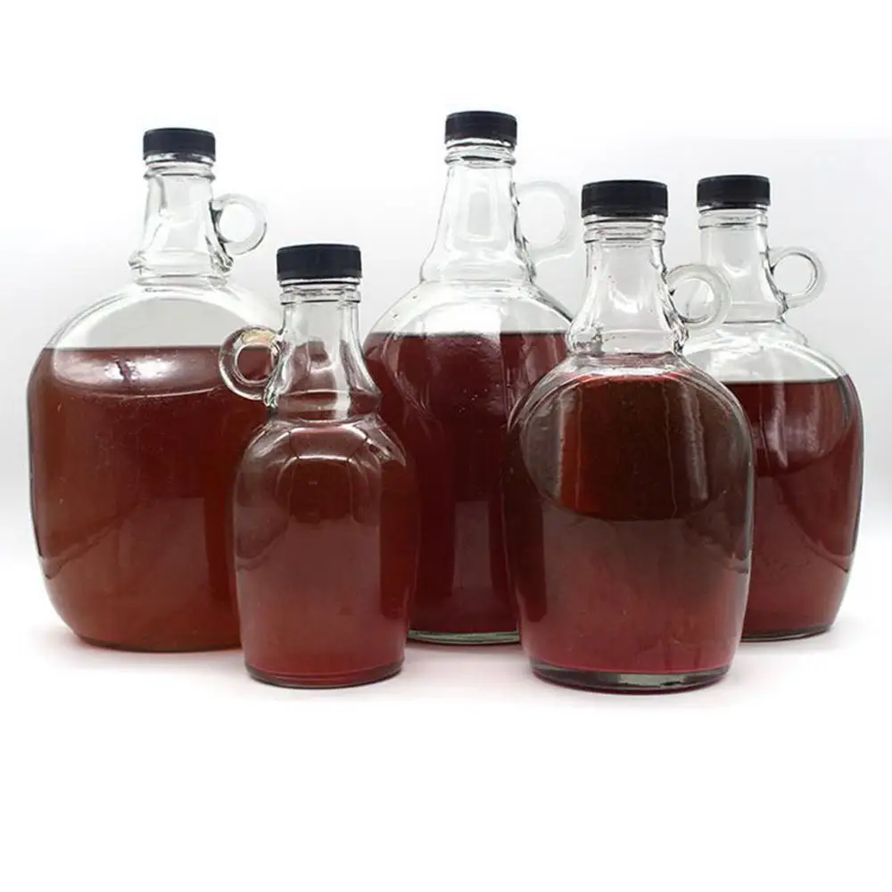 Оптовая продажа, винтажные оригинальные антикварные стеклянные бутылки с Кленовым сиропом для kombucha и пива с ручкой
