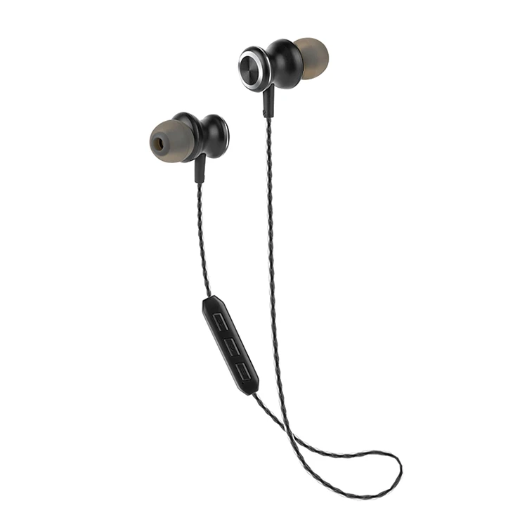 Mini Necklace Stereo Gym Running Wireless Headset Sports Bluetooth Earphone