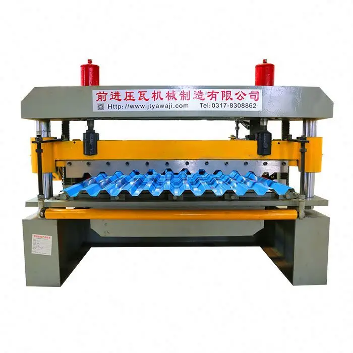 
Galvanized Steel Tile Roofing Sheets Cold Roll Forming Making Machine 