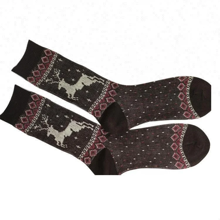 Мода одежда высшего качества Рождество чулок плед/мужские зимние носки/Персонализированные вязать