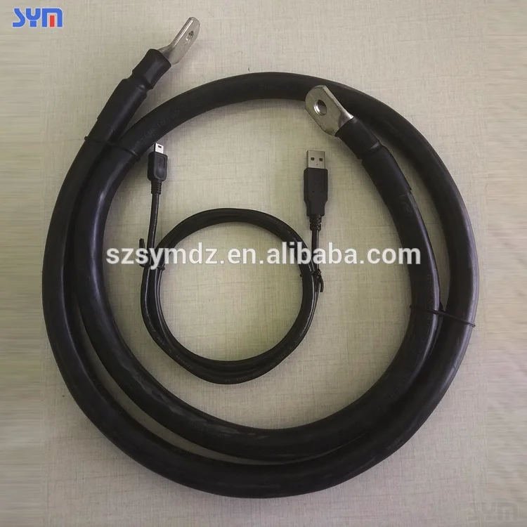New energy power automobiles UPS solar 1/0 2/0 3/0 4/0 AWG cable ring terminal wire harness