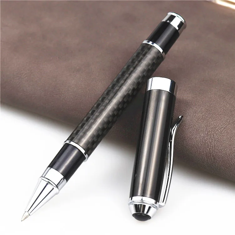 classic design luxury Carbon fiber Metal ball pen with Customer logo