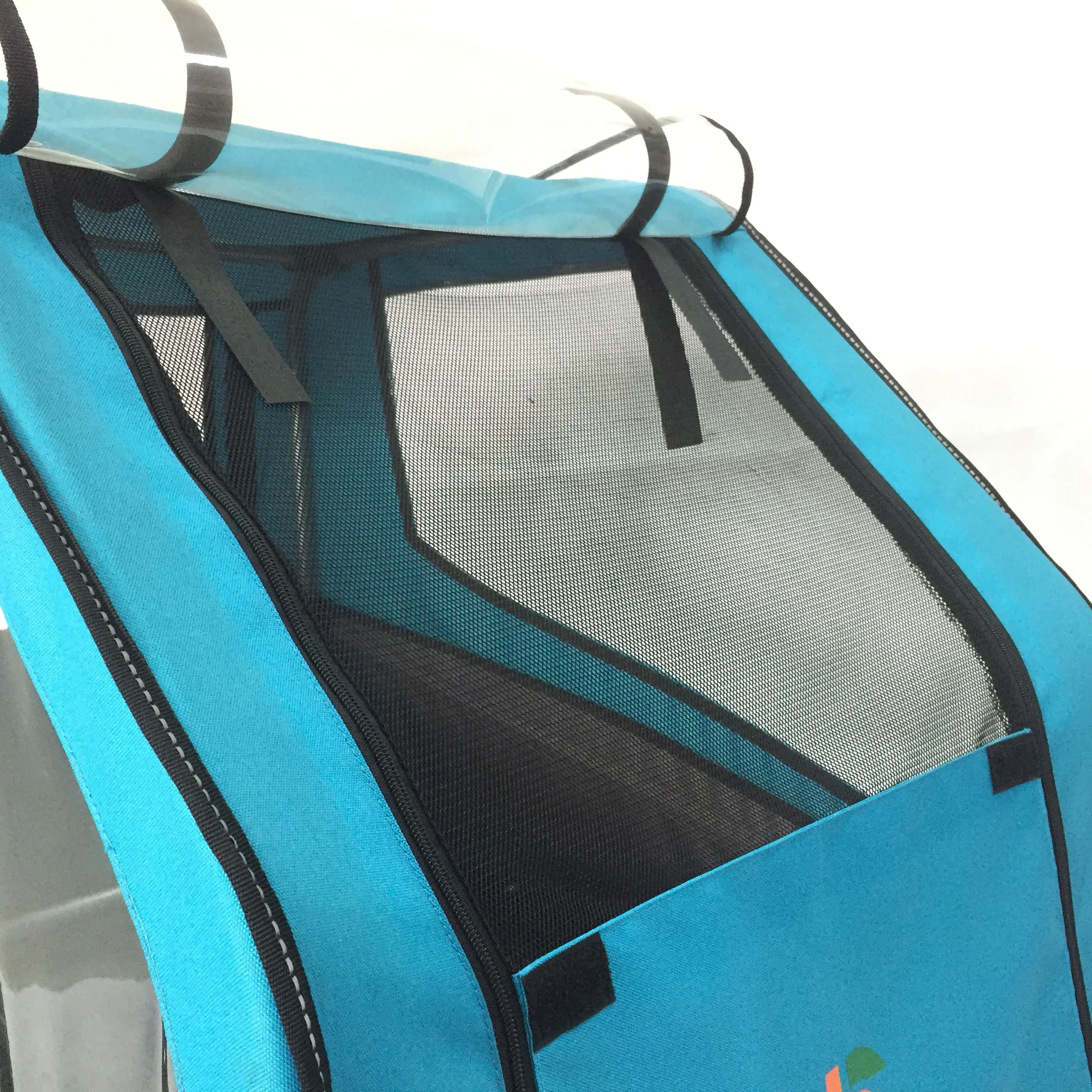 
High quality foldable camping pet travel carrier wheel with air tire bike cargo trailer 