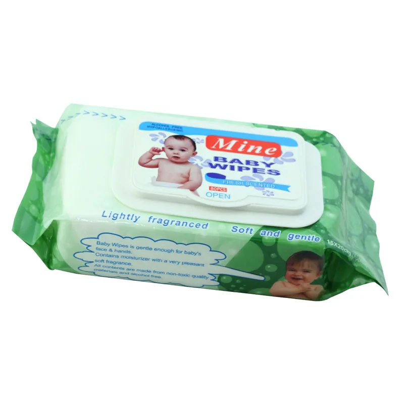 Bamboo Fabric Soft Delicate Biodegradable Cleaning Wet Baby Wipes