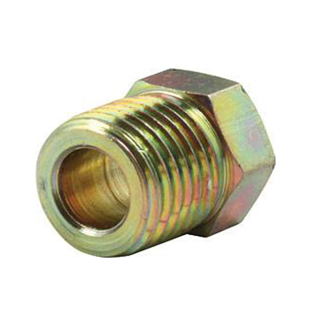 1/4 brake line hardline  Inverted Flare Nuts 1/2-20 thread screw Gold