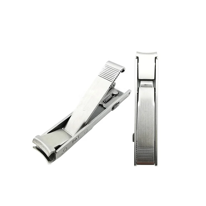 Folding Stainless Steel Nail Clipper Finger Cutter  Nail Trimming Tool Souvenir Nail Clipper Metal Keychain with Handle Lock