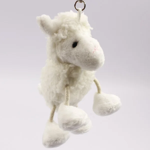 8 см Фаршированные овец животных мягкий белый плюшевая игрушка брелок для продажи