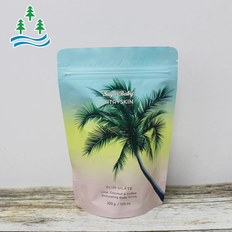 Salt Packaging Stand Pouch Bags Bath Salt Packaging Plastic Resealable Self-standing Natural