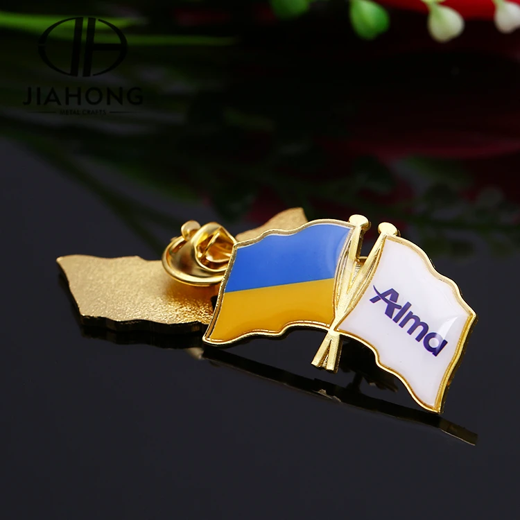 Customize British Croatia Georgian Canada Australia Usa Country Souvenirs Epoxy Flag Pin