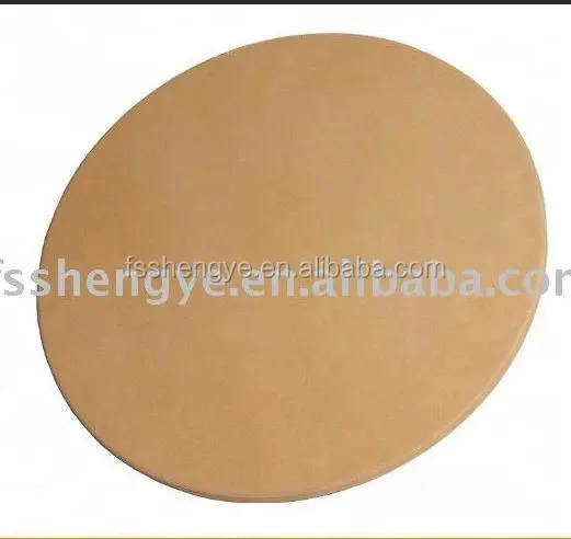 Pretty small pizza stone 8 inches in diameter personal pan pizzas black glaze on top BBQ stone