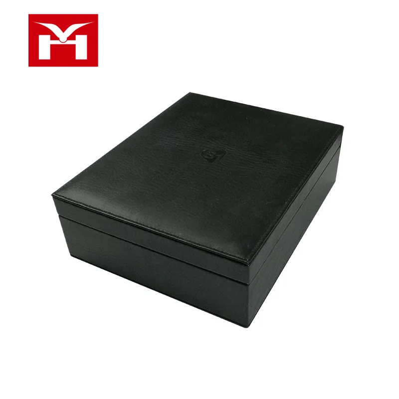 Пользовательские логотип печать кожа Подарочная коробка