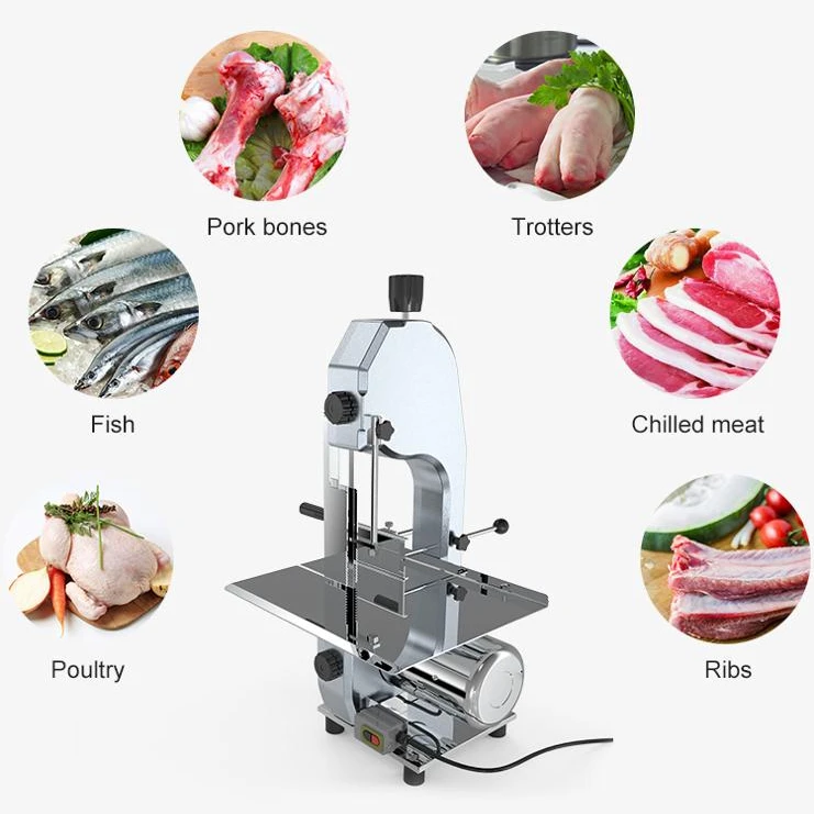 Недорогая кухонная ленточная пила для курицы, машина для резки костей мяса, пила для резки костей