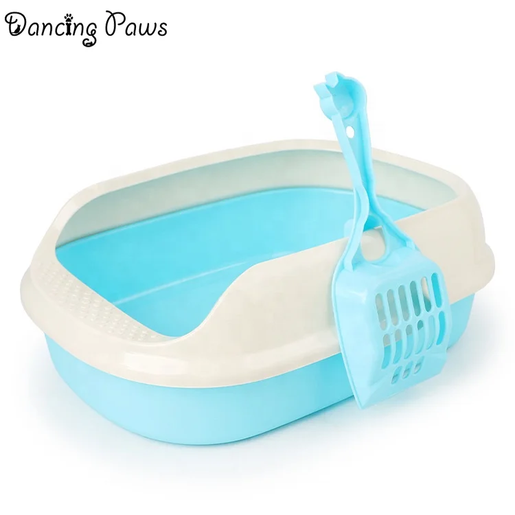 Semi-enclosed Anti-cracking polyester double-layer bottom crack-proof cat litter box toilet size S