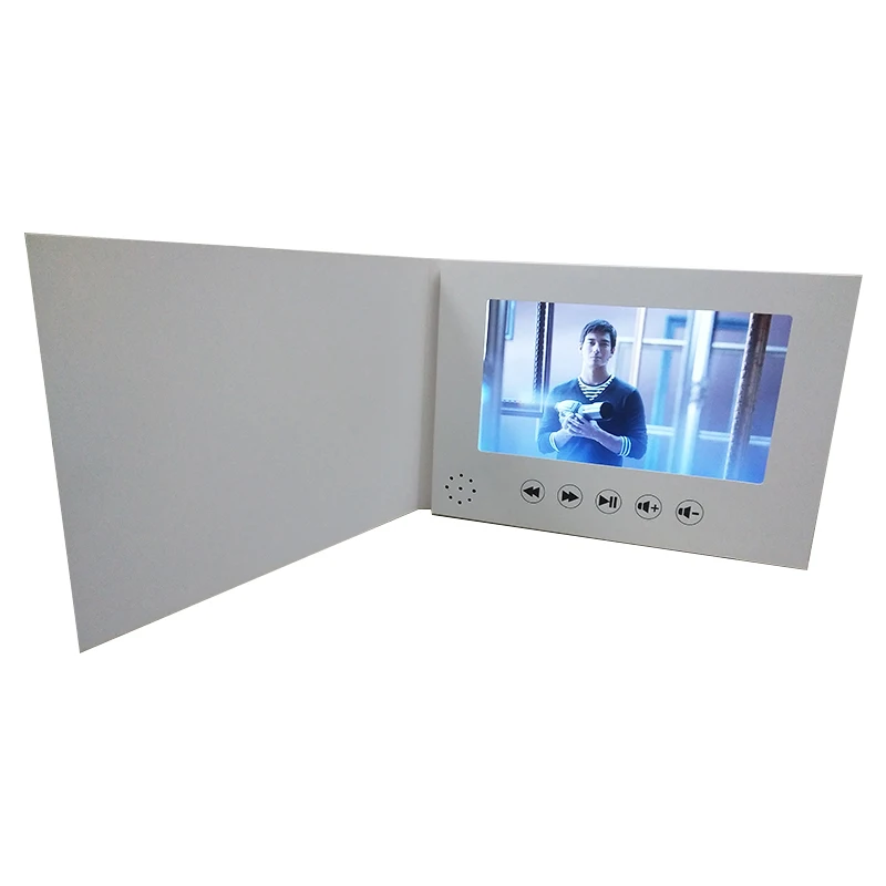 wedding celebration 7inch video brochure boxes digital chinese homemade lcd screen video brochure for wholesale
