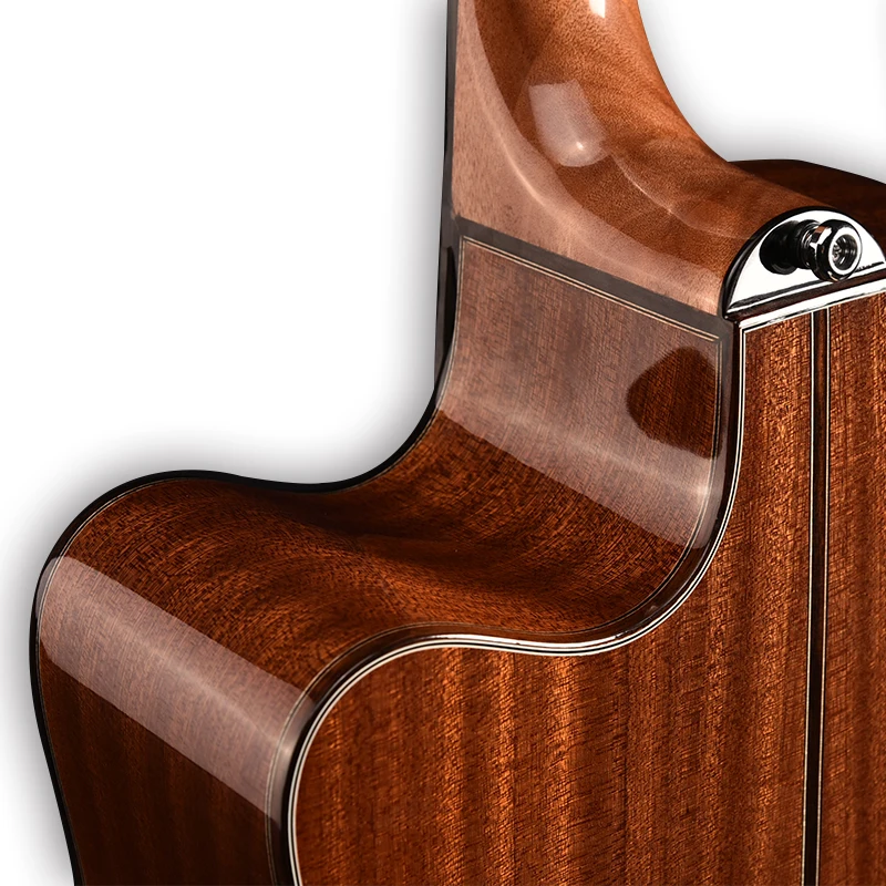 41 inch Dreadnought cutaway glossy finish bone nut solid wood guitar folk guitar&Custom Guitar&OEM guitar